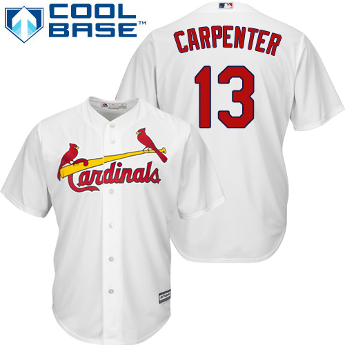 قلتر انجلوت Cardinals #13 Matt Carpenter White Cool Base Stitched Youth MLB Jersey قلتر انجلوت